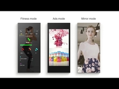 Miroir de remise en forme mural à affichage numérique LCD, miroir magique de 65 pouces