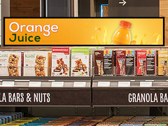 VETO Publicité intérieure Lecteur multimédia Stripe Écran à étagère ultra large Écran étirable Affichage LCD