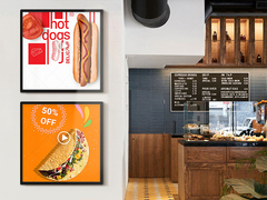 Conception d'affichage à double face à haute résolution Wifi