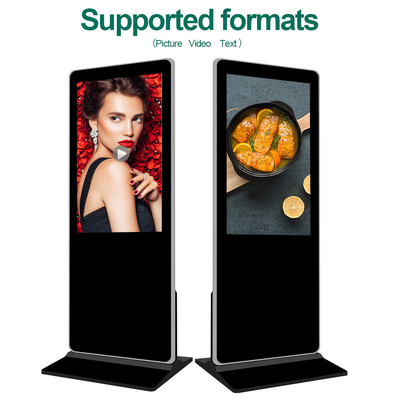 VÉTO Android Écran vertical au sol 4K Écran tactile interactif Affichage et affichage numérique