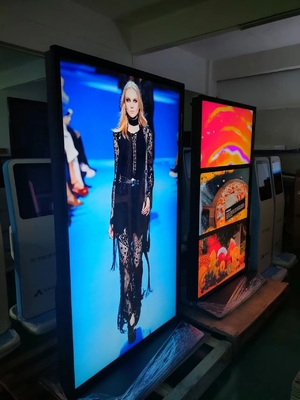 Écran tactile digital kiosque interactif plein écran totem intérieur horizontal