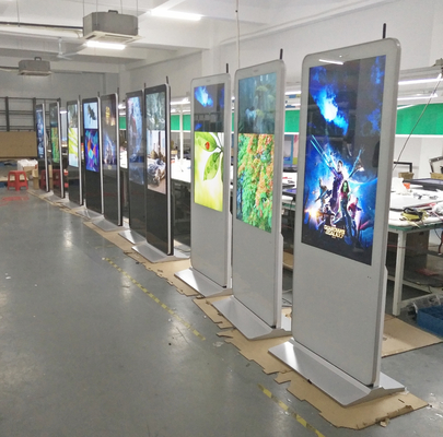 VETO Machine de publicité verticale 55 pouces Affichage LCD intérieur Écrans interactifs pour magasins de détail