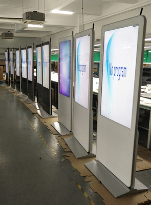 VETO 43 49 55 pouces intérieur verticale toucher kiosque totem Android PC affichage numérique LCD affichage publicitaire
