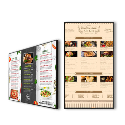 Qualité Panneaux de menu numériques VETO muraux LCD affichage publicitaire Android signalisation numérique écran FHD pour restaurants magasins de détail usine