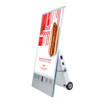 Qualité VETO Affichage numérique extérieur imperméable à l'eau IP65 Haute luminosité 2500 nits Display publicitaire LCD portable alimenté par batterie usine