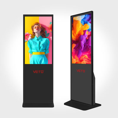 Qualité VETO Lecteur de publicité LCD sur pied de 43 pouces Fabricant d'affichage de signalisation numérique ultra-mince Usine