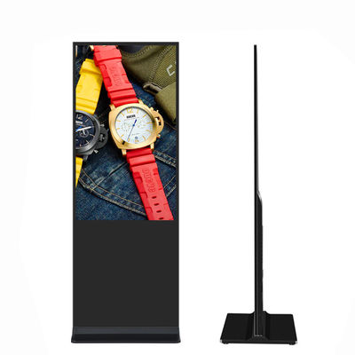 VETO 65 pouces Android LCD publicitaire à l'intérieur Lecteur 4K Stand au sol Écran tactile Signalisation numérique
