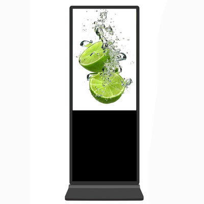 Qualité Signalétique publicitaire Android LCD VETO, borne tactile verticale intérieure sur pied usine